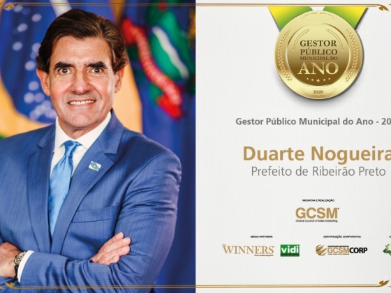 Melhor Gestor Público Municipal do Brasil 2020 – Duarte Nogueira
