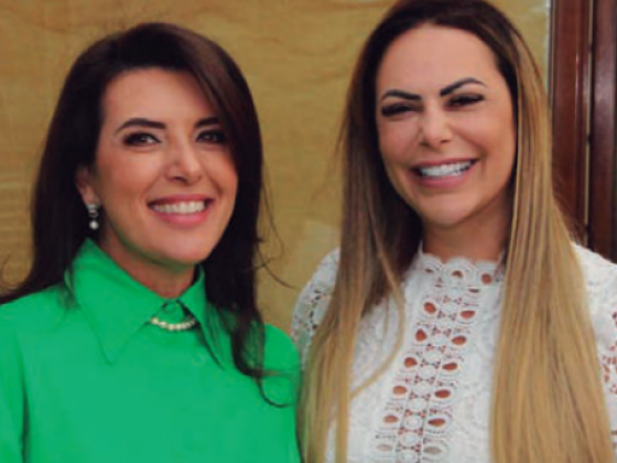Dra Elaine Moreira com a primeira-dama da cidade de São Paulo Regina Nunes